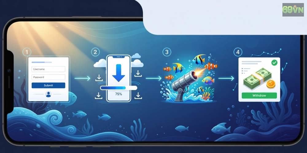Hướng dẫn từng bước đăng ký và chơi bắn cá online 69vn từ cơ bản đến nâng cao
